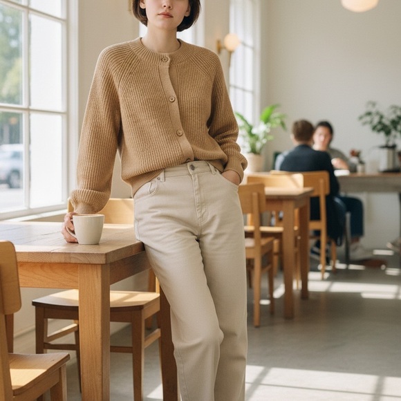 Banana Republic Sweaters - NWT Banana Republic Camel Knit Cardigan Size Small